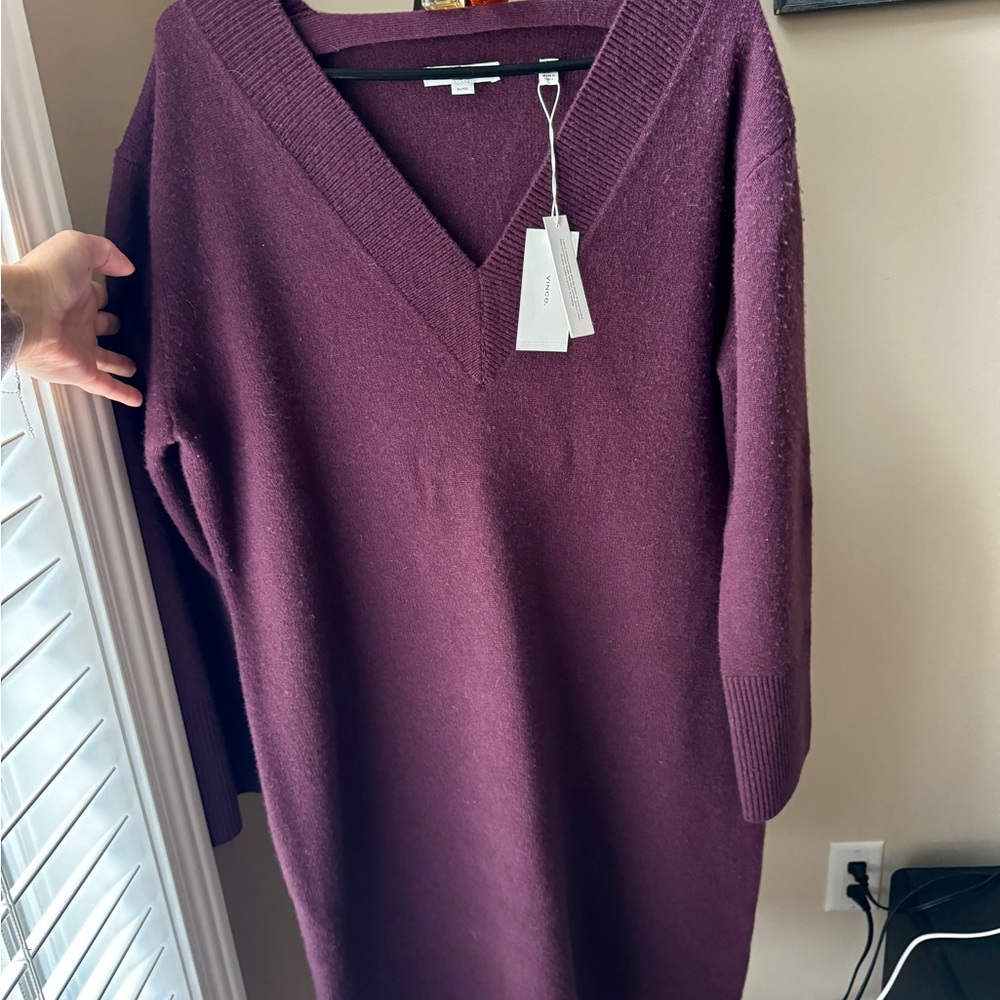 Vince Purple Sweater Dress